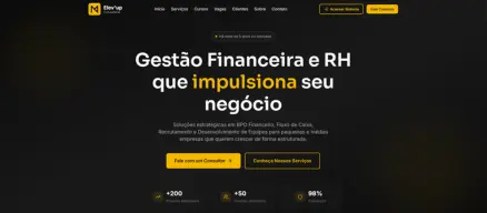 Screenshot do projeto Elev'up Consultoria - Site Institucional - Elev'up Consultoria